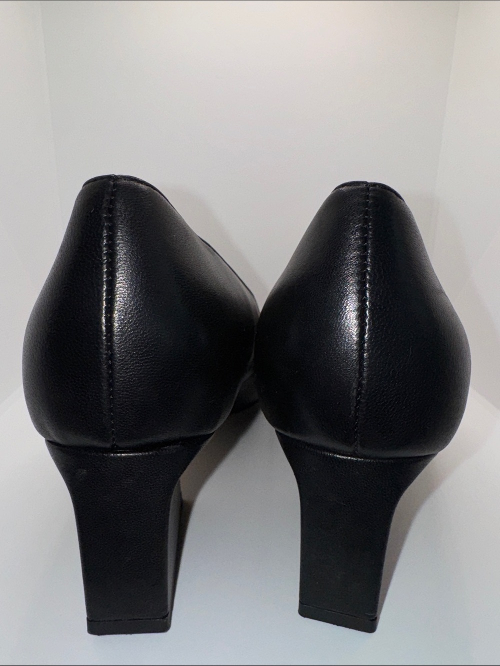 Franco Sarto Samira Leather Heels Pump Women’s 11 Black - Picture 6 of 9